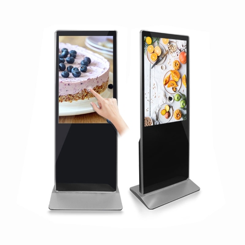 49 Inch vertical Floor standing digital signge display IR touch screen