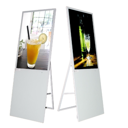 43inch Android WIFI Floor Standing  LCD Portable Digital Signage Display